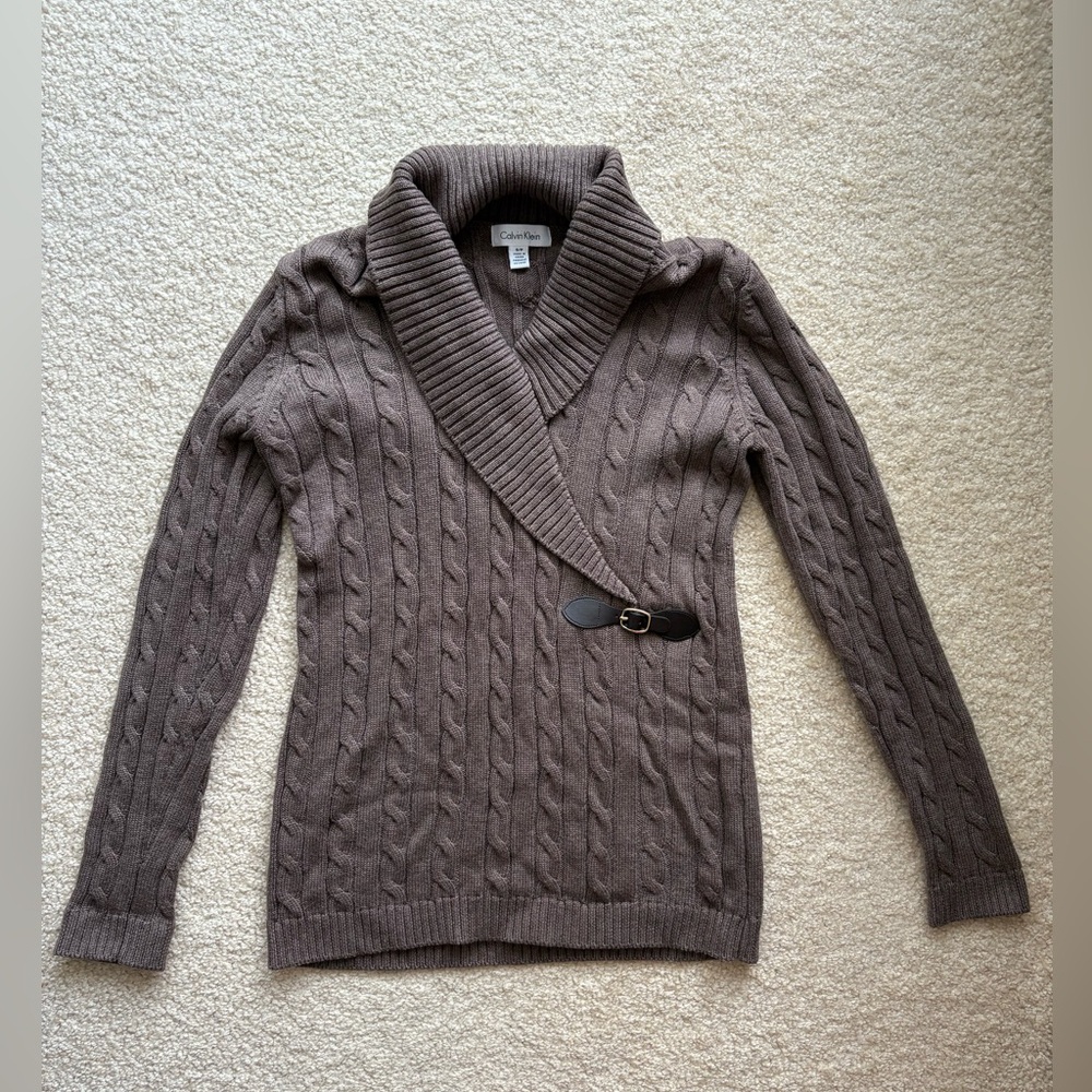 Calvin Klein Women’s Cable Knit Sweater